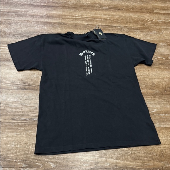 Darc Sport Black Tee with Skeleton and Wolf Graphic, overside - Picture 4 of 8